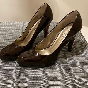 Jessica Simpson , size 7.5 brown cheetah print heels